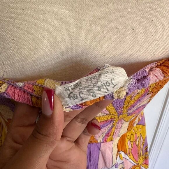 Jolie & Joy Women's Colorful Butterfly Smocked Dress Trippy Fairycore - Picture 5 of 6